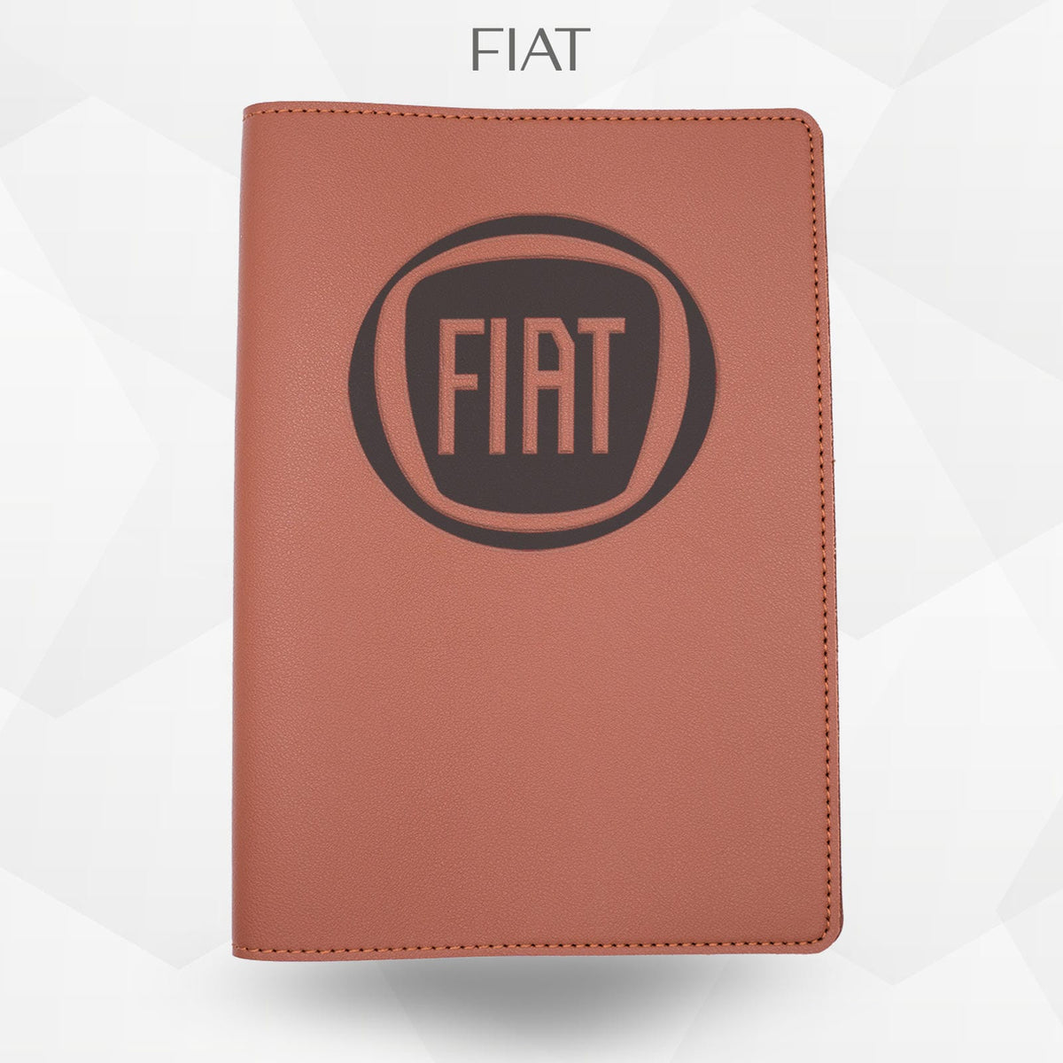 Porte-document voiture Fiat – simili cuir gravure laser Atelier Guillot