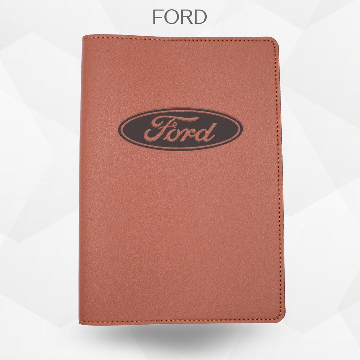 Porte-document voiture Ford – simili cuir gravure laser Atelier Guillot
