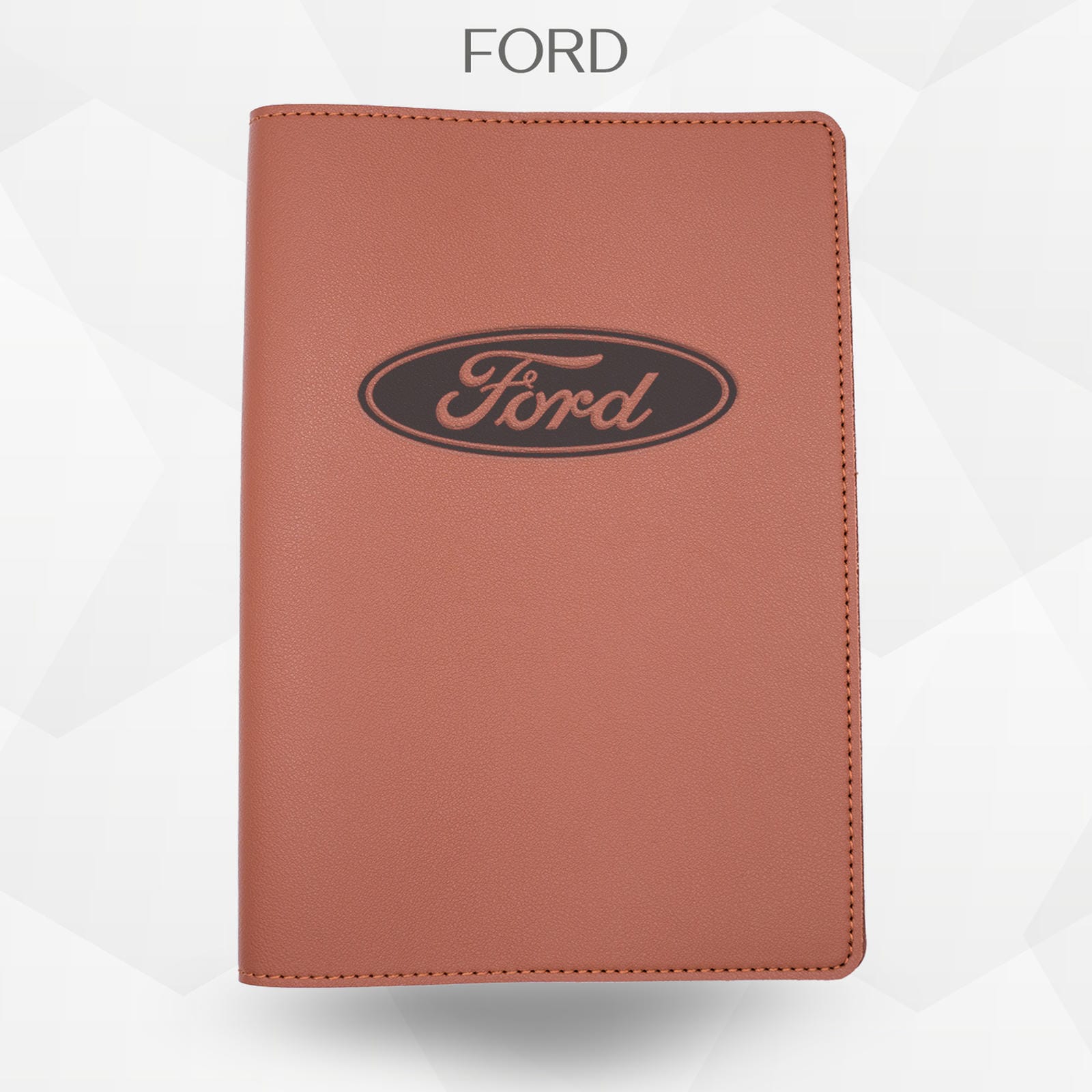 Porte-document voiture Ford – simili cuir gravure laser Atelier Guillot