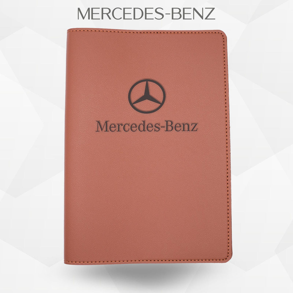 Porte-document voiture Mercedes-Benz – simili cuir gravure laser Atelier Guillot