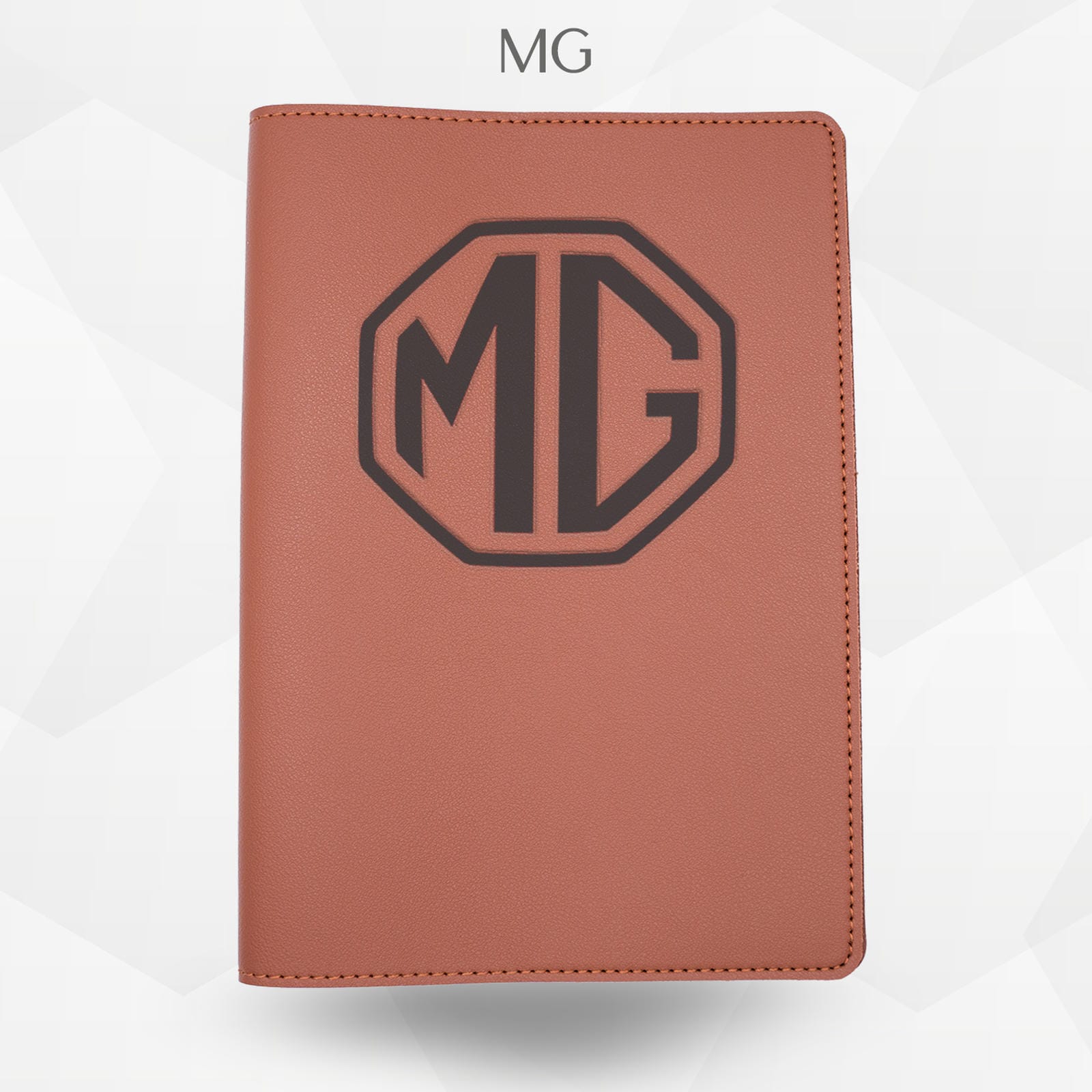 Porte-document voiture MG – simili cuir gravure laser Atelier Guillot