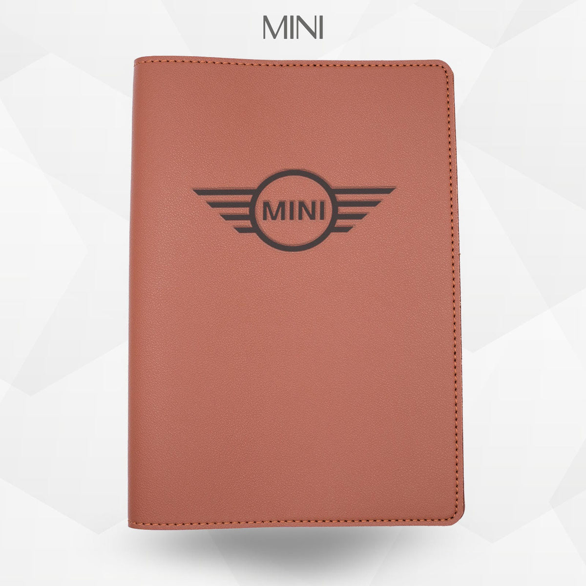 Porte-document voiture Mini – simili cuir gravure laser Atelier Guillot
