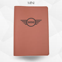 Porte-document voiture Mini – simili cuir gravure laser Atelier Guillot