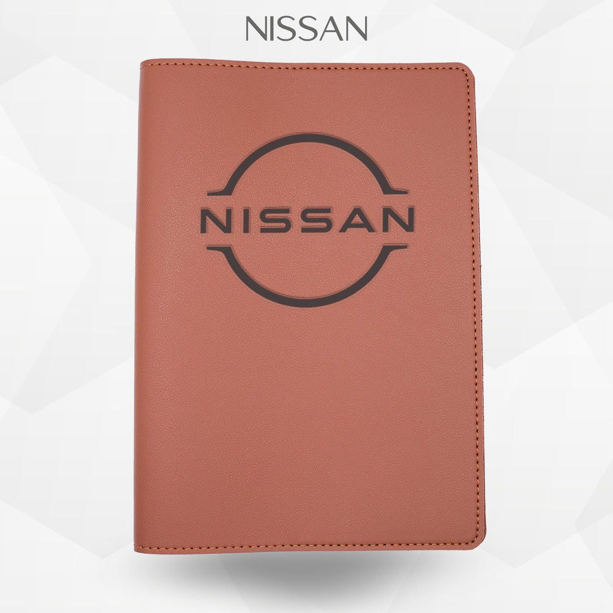 Porte-document voiture Nissan – simili cuir gravure laser Atelier Guillot