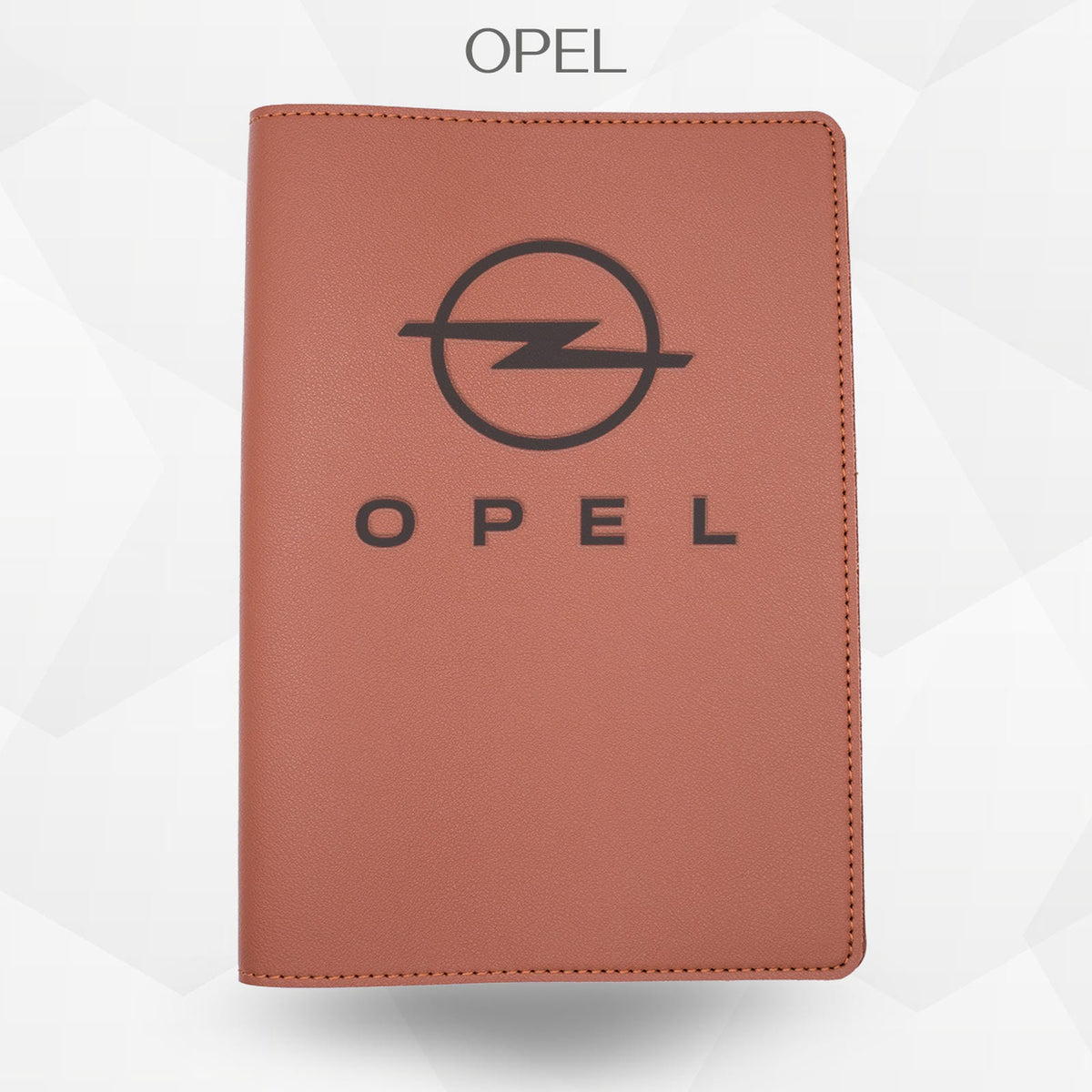 Porte-document voiture Opel – simili cuir gravure laser Atelier Guillot