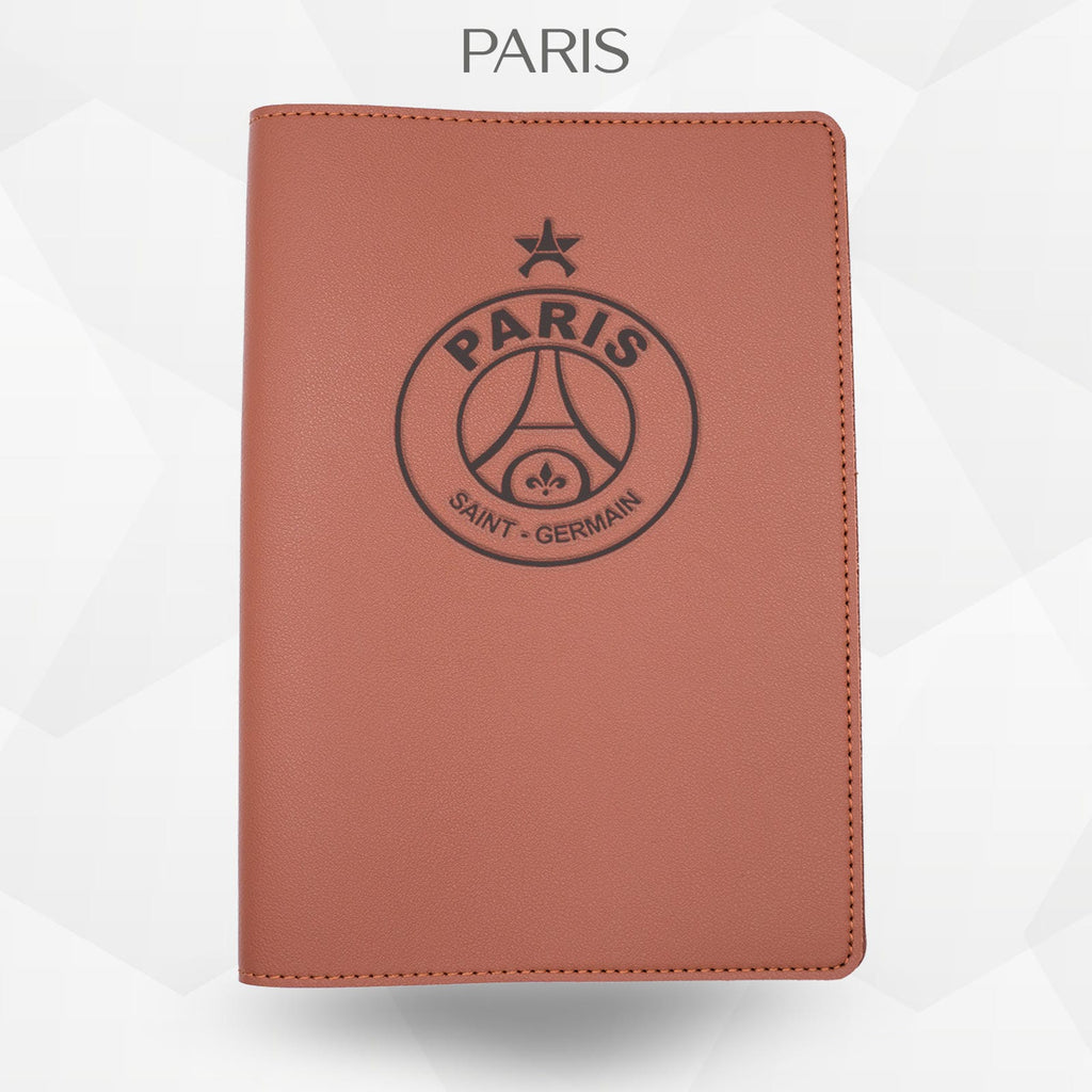 Porte-document voiture Paris – simili cuir gravure laser Atelier Guillot