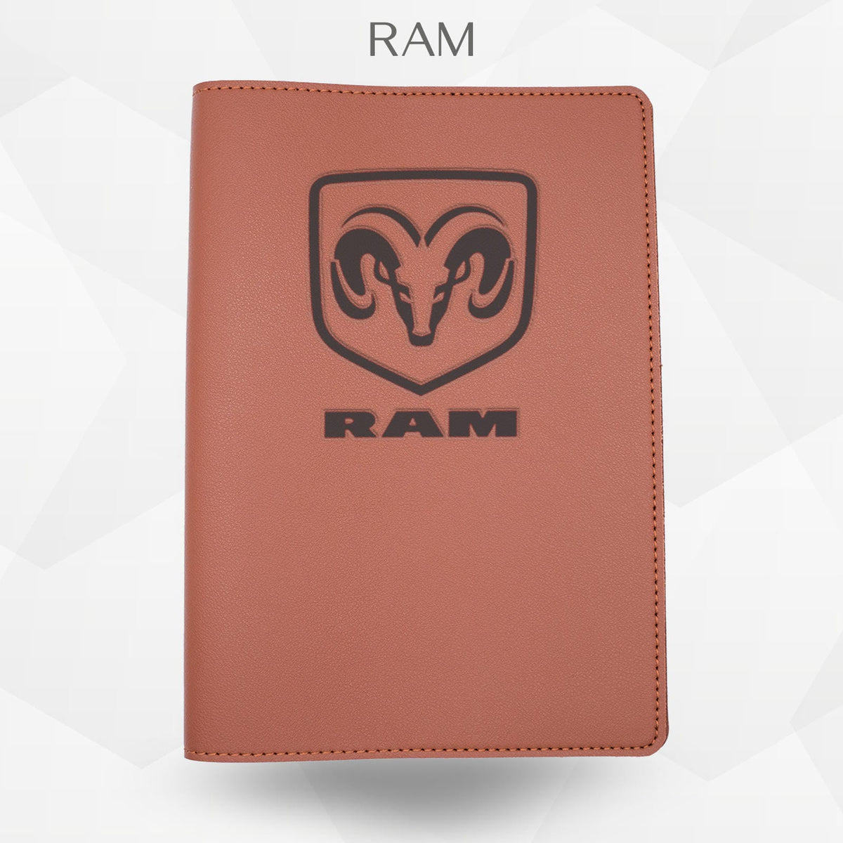 Porte-document voiture RAM – simili cuir gravure laser Atelier Guillot