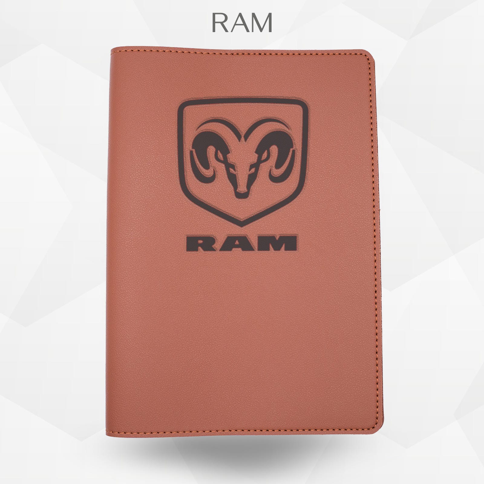 Porte-document voiture RAM – simili cuir gravure laser Atelier Guillot