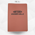 Porte-document moto Rieju – simili cuir gravure laser Atelier Guillot