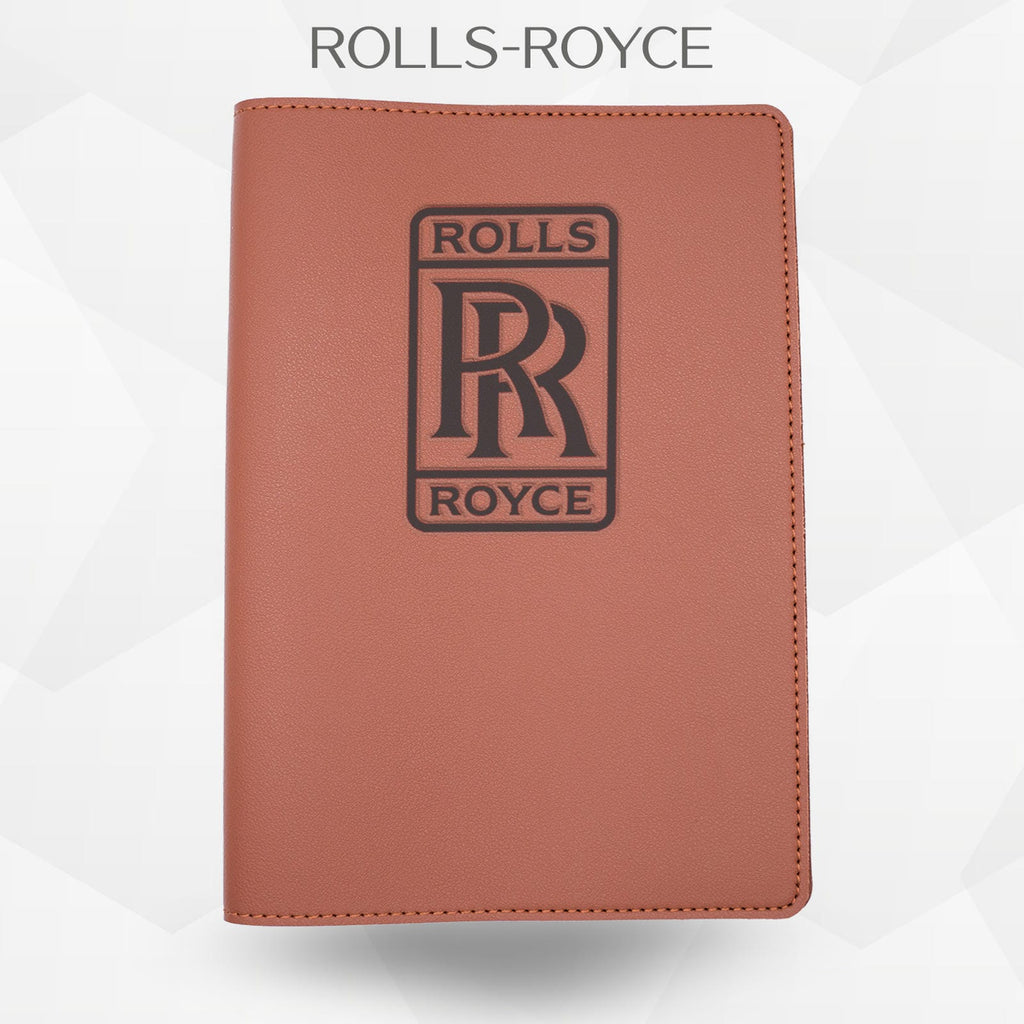 Porte-document voiture Rolls-Royce – simili cuir gravure laser Atelier Guillot