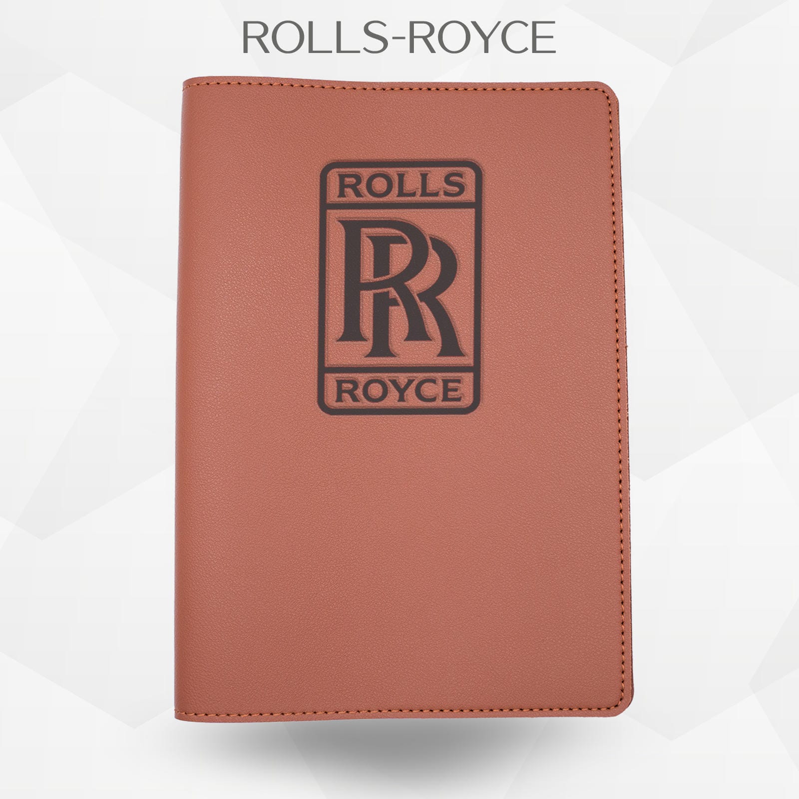 Porte-document voiture Rolls-Royce – simili cuir gravure laser Atelier Guillot