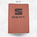 Porte-document voiture SEAT – simili cuir gravure laser Atelier Guillot