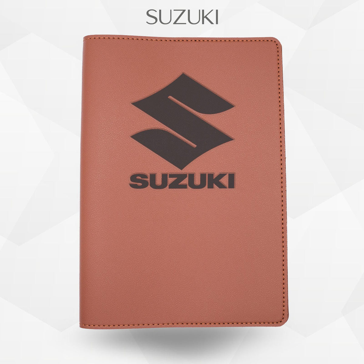 Porte-document voiture Suzuki – simili cuir gravure laser Atelier Guillot