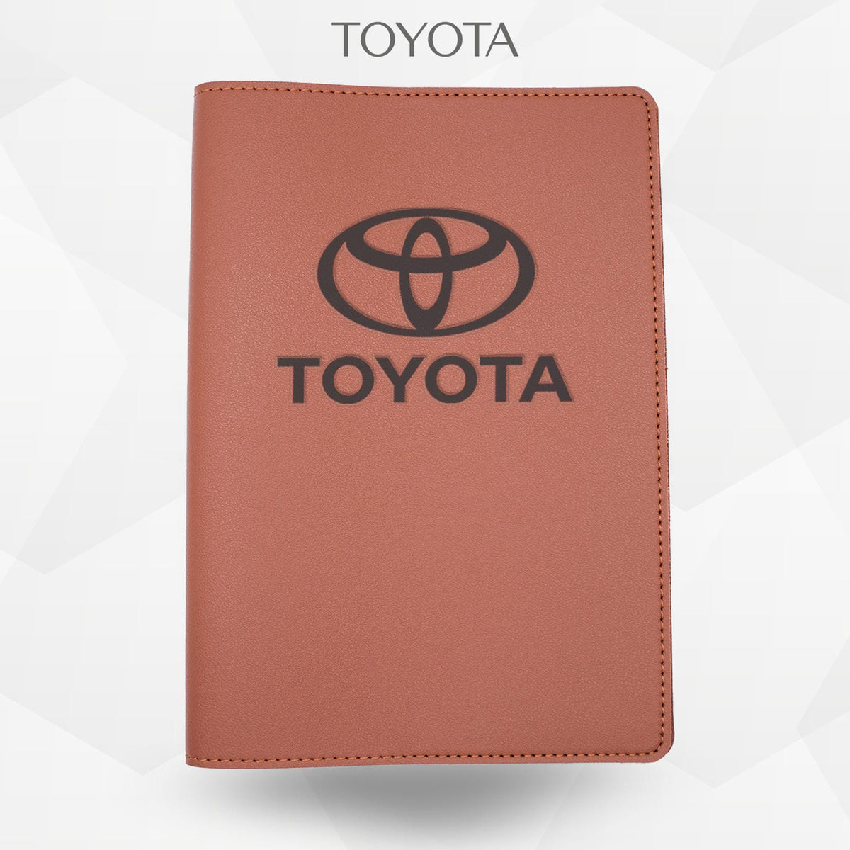 Porte-document voiture Toyota – simili cuir gravure laser Atelier Guillot
