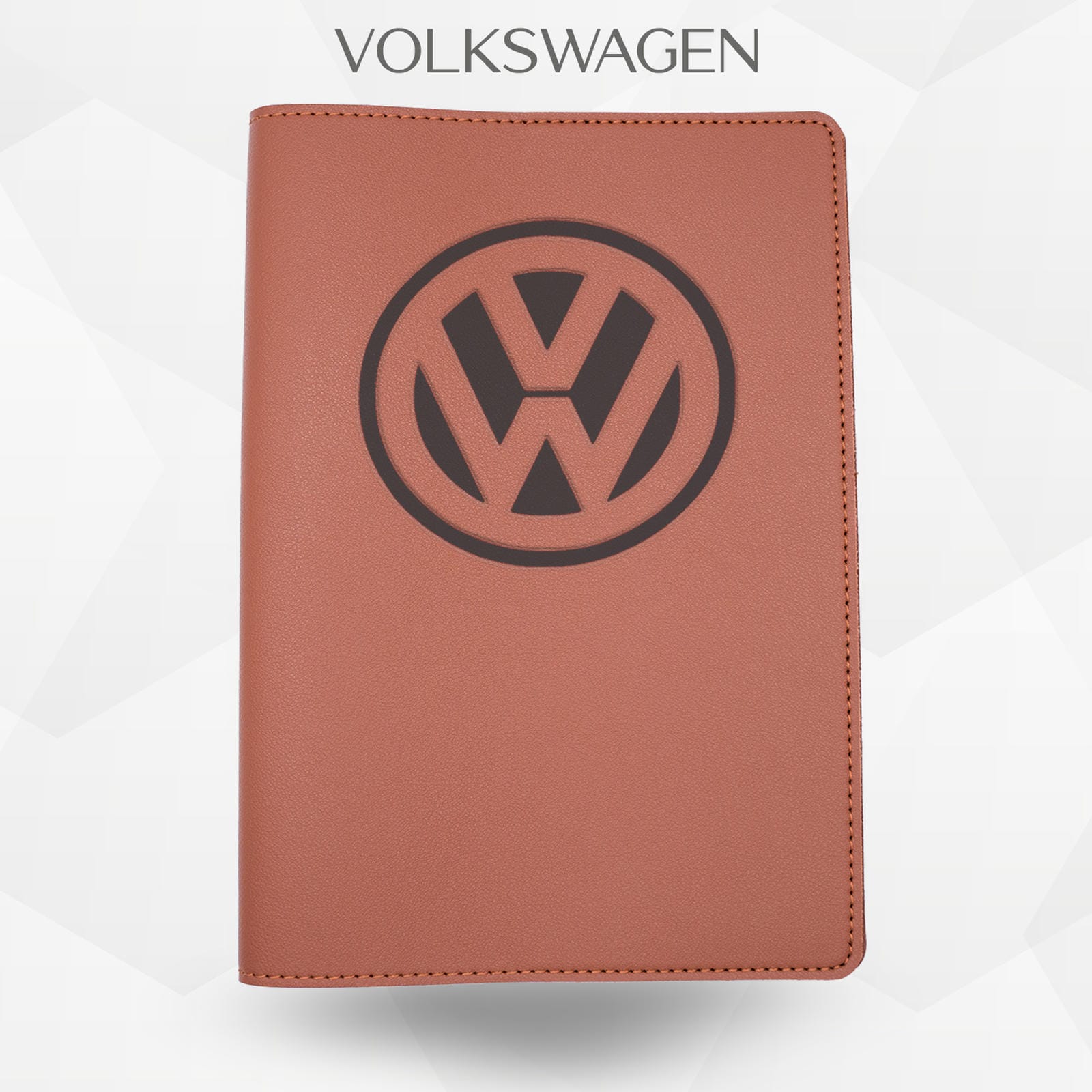 Porte-document voiture Volkswagen – simili cuir gravure laser Atelier Guillot