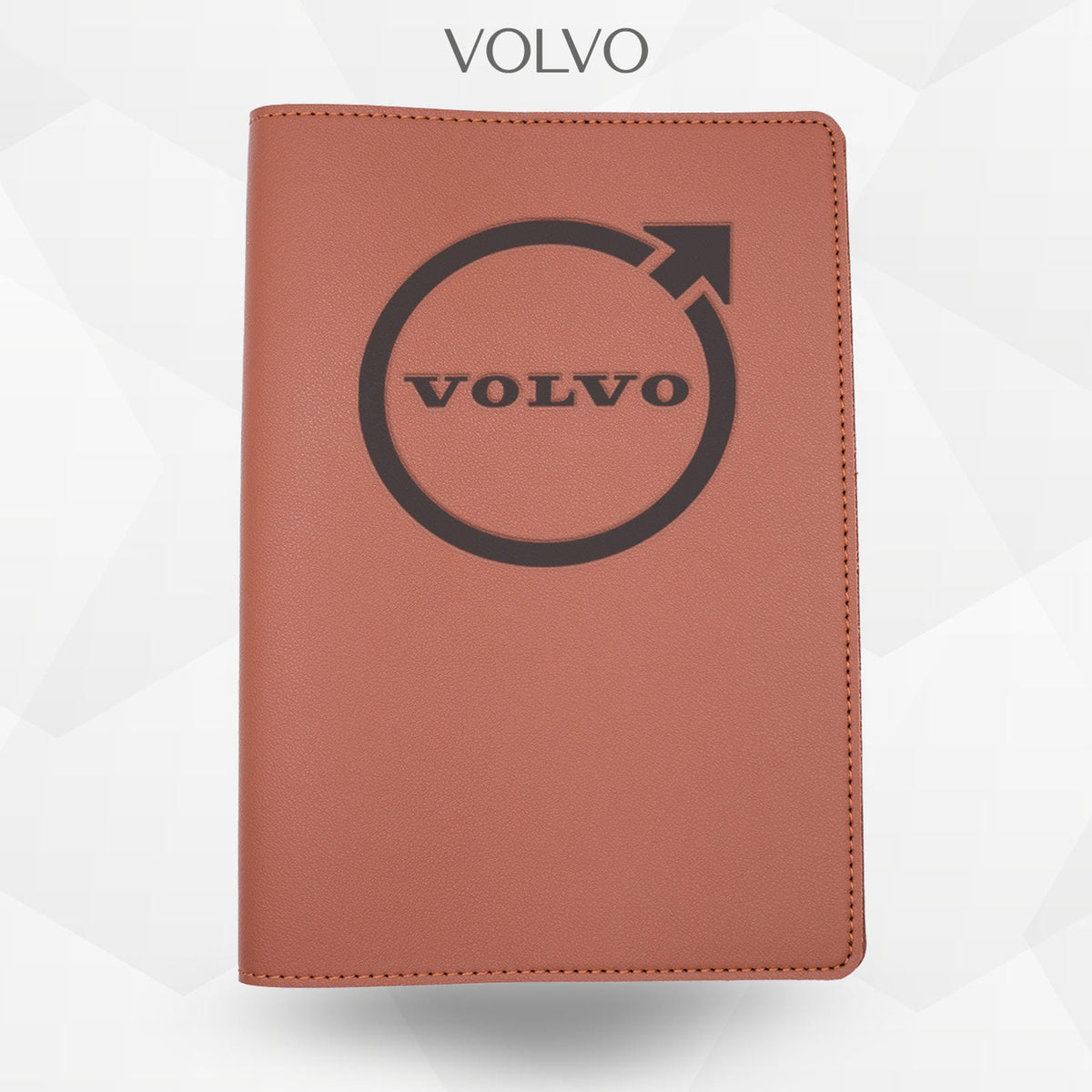Porte-document voiture Volvo – simili cuir gravure laser Atelier Guillot