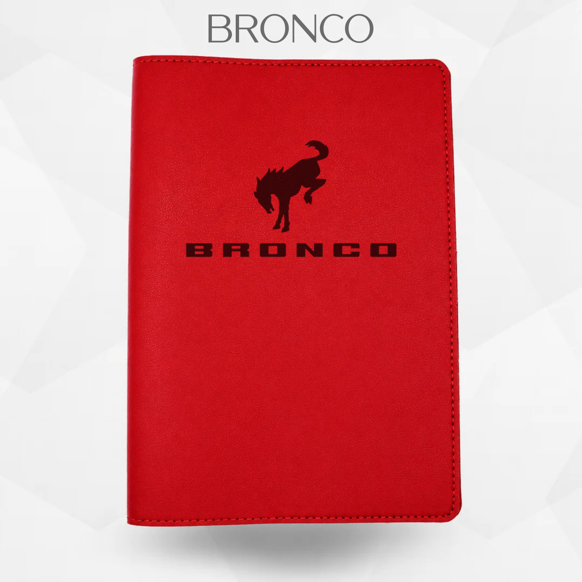 Porte document Bronco de couleur rouge