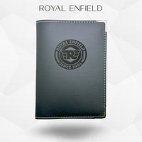 Porte carte grise Royal Enfield – étui simili cuir gravure laser Atelier Guillot