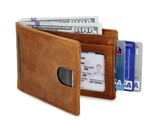 Porte Cartes luxe pour homme en cuir marron