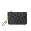 Porte Carte luxe pour femme à carreau noir