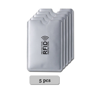 lot de cinq pochette de protection RFID