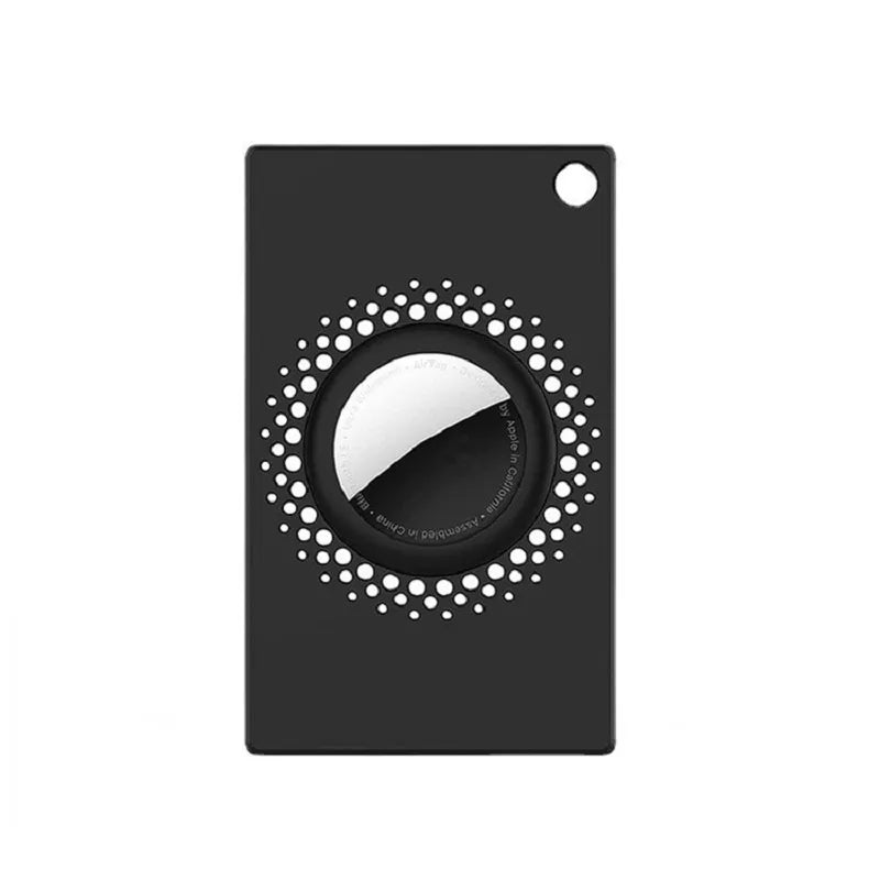 AirCard de couleur noir avec emplacement pour Airtag et conçu en plastique flexible