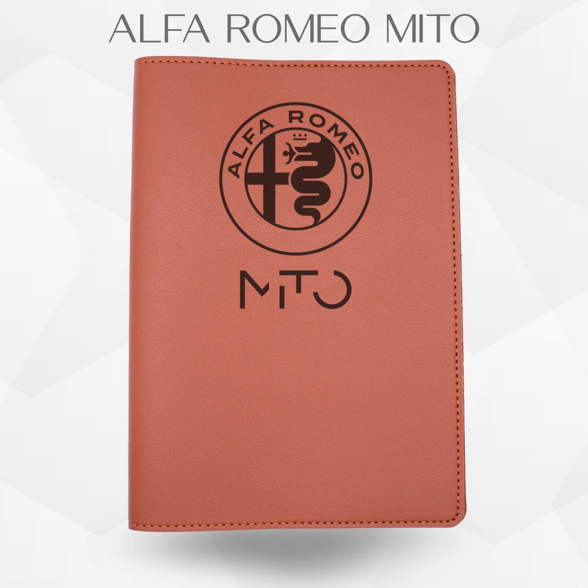 Porte document Alfa romeo mito de couleur marron