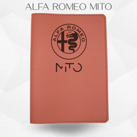 Porte document Alfa romeo mito de couleur marron