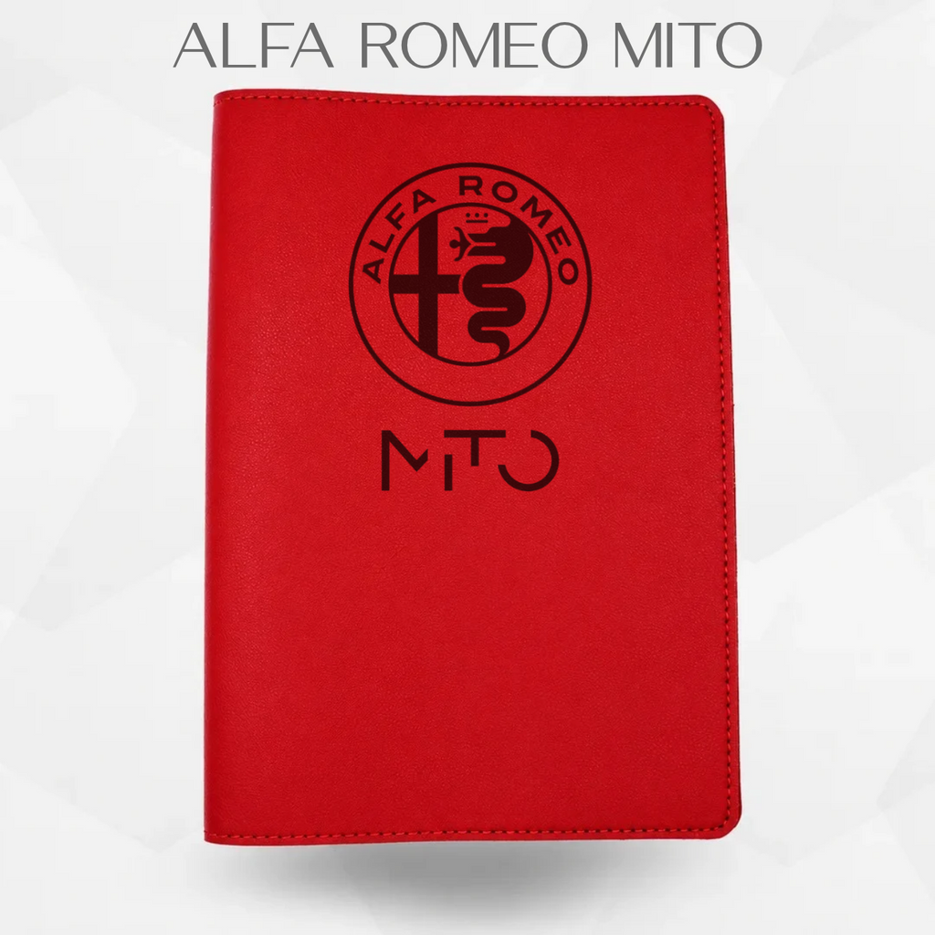 Porte document Alfa romeo mito de couleur rouge