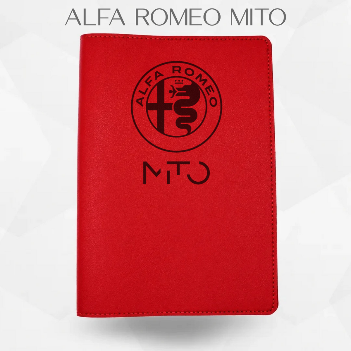 Porte document Alfa romeo mito de couleur rouge