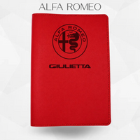 Porte document alfa romeo giulietta de couleur rouge