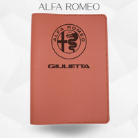 Porte document alfa romeo giulietta de couleur marron