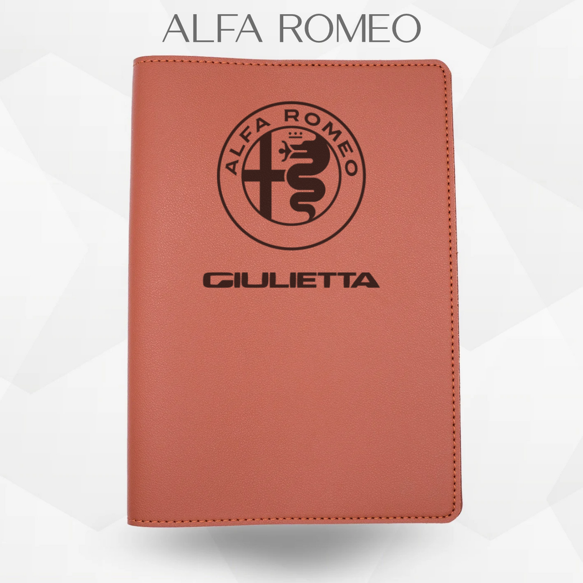 Porte document alfa romeo giulietta de couleur marron