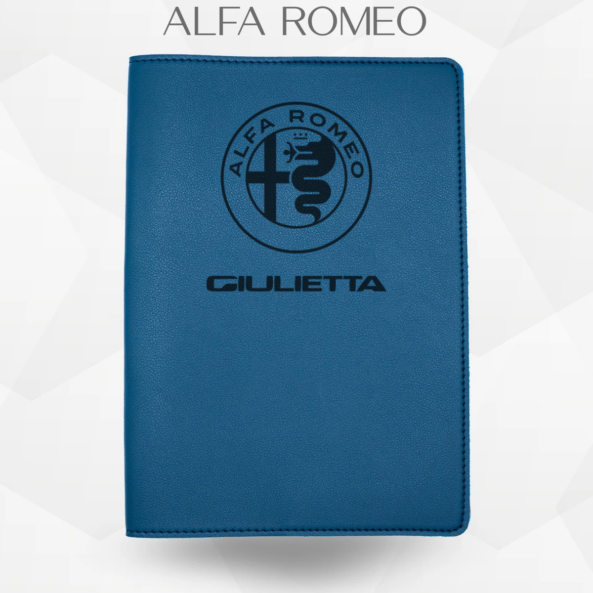 Porte document alfa romeo giulietta de couleur bleu