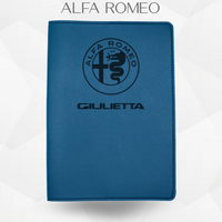 Porte document alfa romeo giulietta de couleur bleu