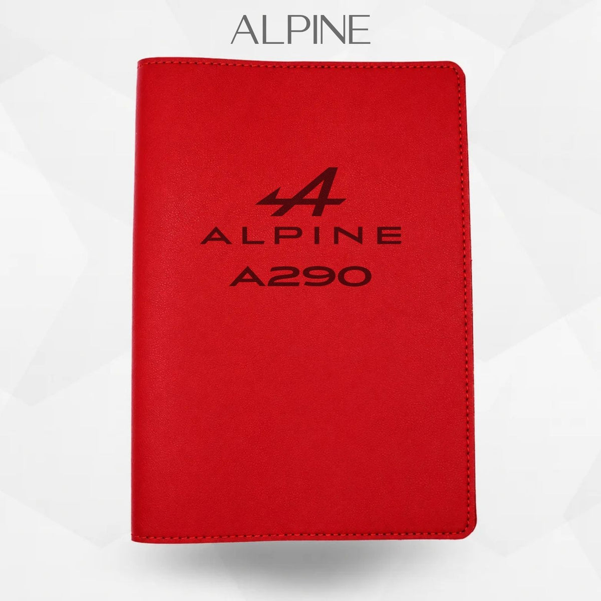 Porte document Alpine A290 de couleur  rouge