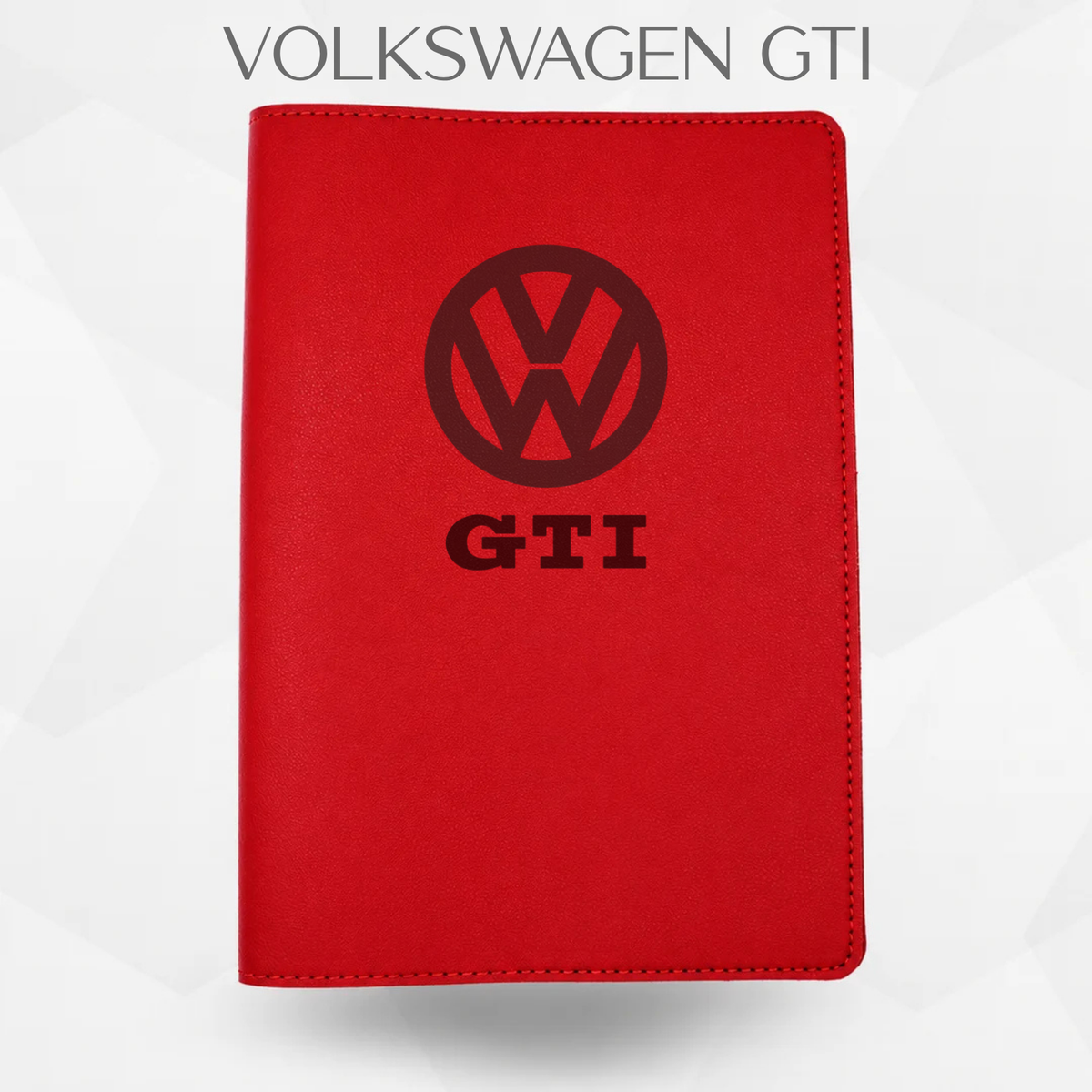 Porte document Volkswagen GTI de couleur rouge