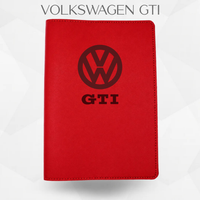Porte document Volkswagen GTI de couleur rouge