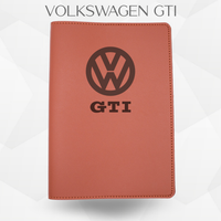 Porte document Volkswagen GTI de couleur marron