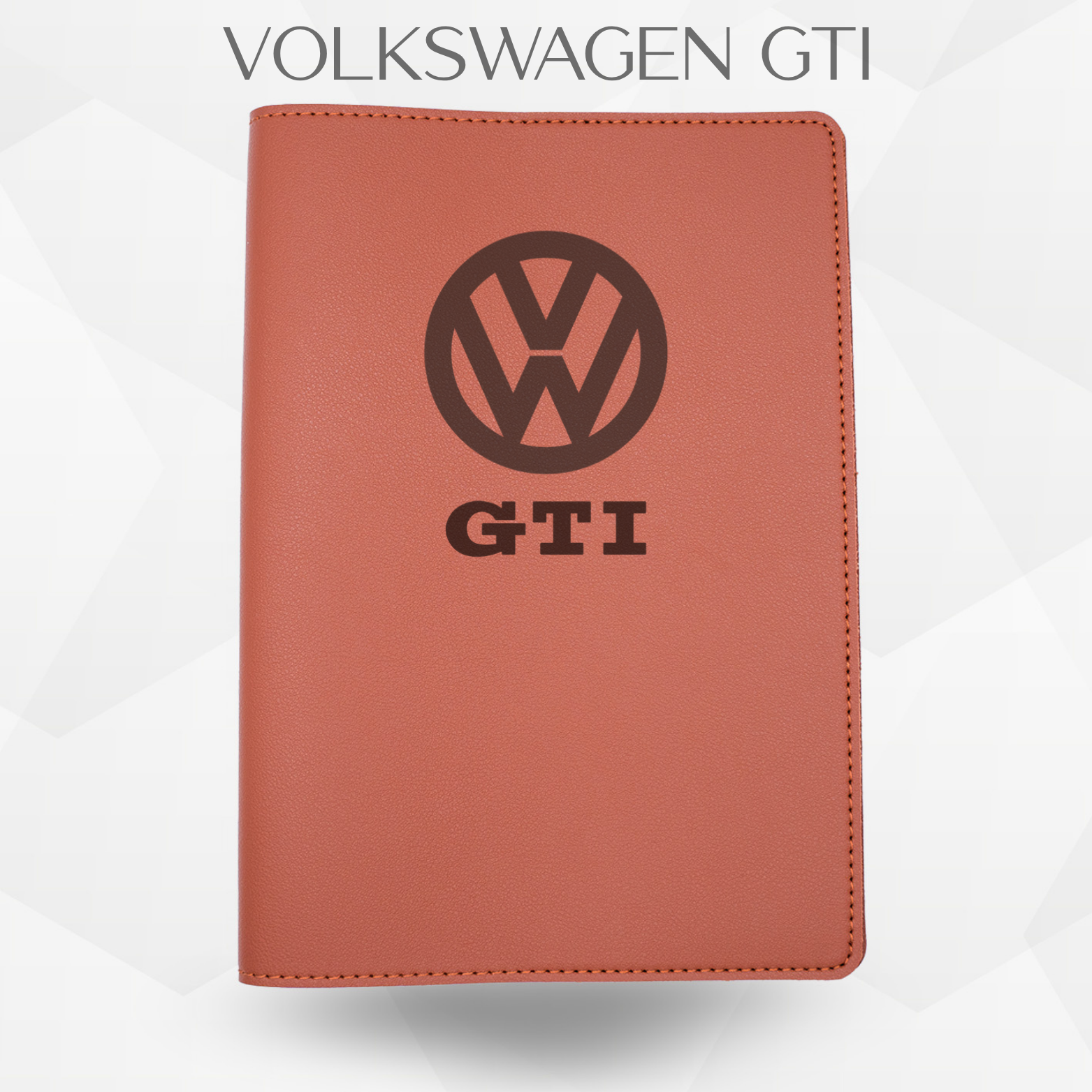 Porte document Volkswagen GTI de couleur marron