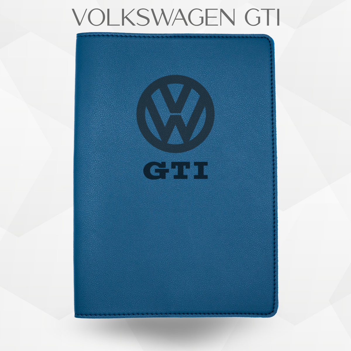 Porte document Volkswagen GTI de couleur bleu 