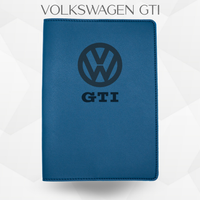 Porte document Volkswagen GTI de couleur bleu 