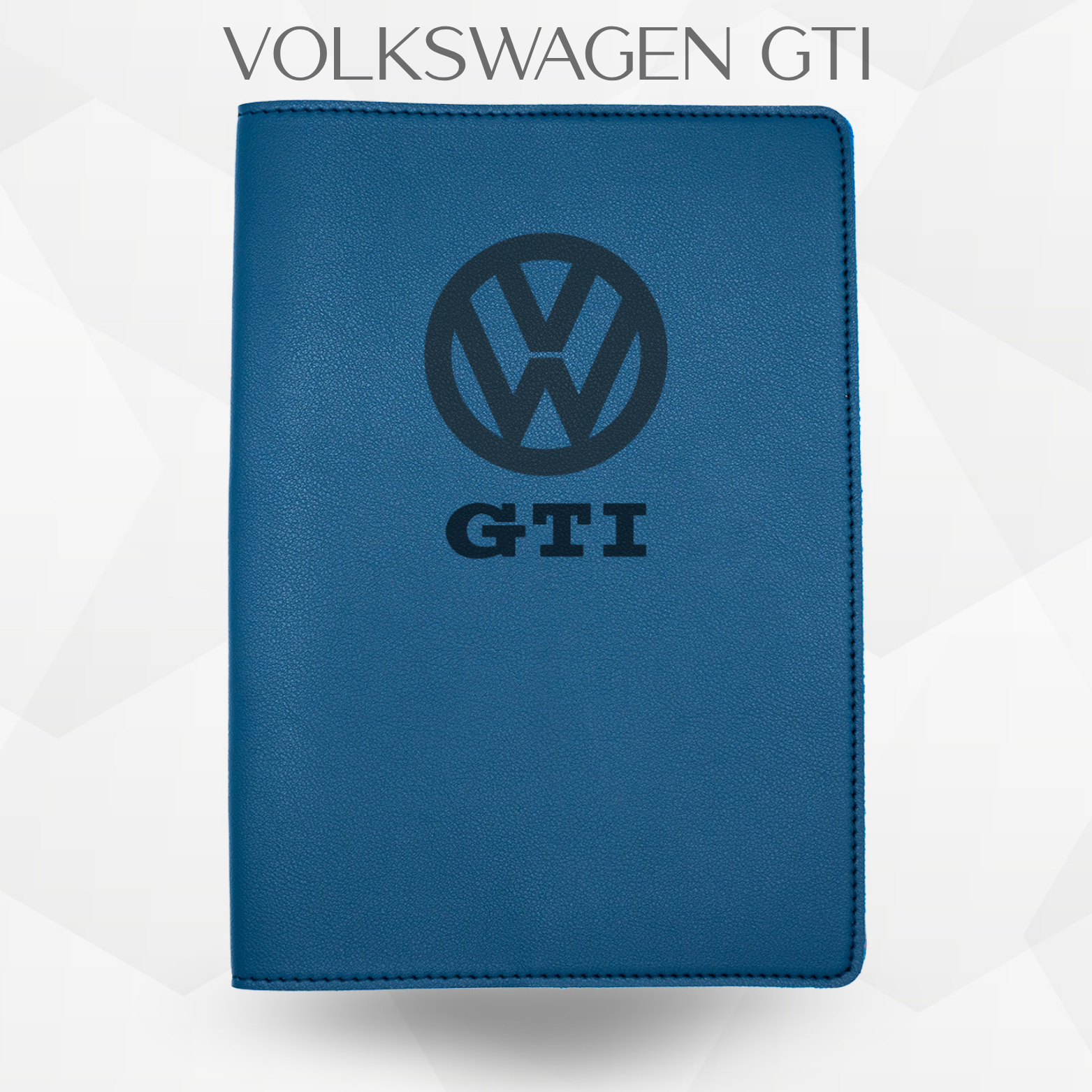 Porte document Volkswagen GTI de couleur bleu 