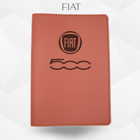 porte document fiat500 de couleur marron