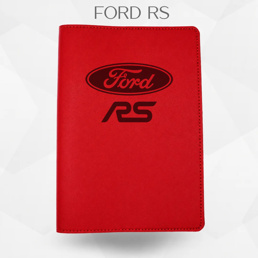 porte document Ford RS de couleur rouge