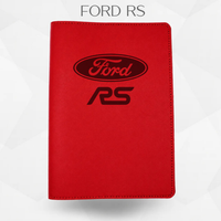 porte document Ford RS de couleur rouge