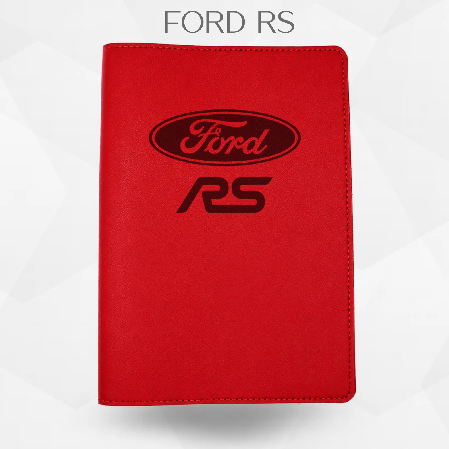 porte document Ford RS de couleur rouge