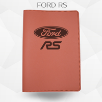 porte document Ford RS de couleur marron 