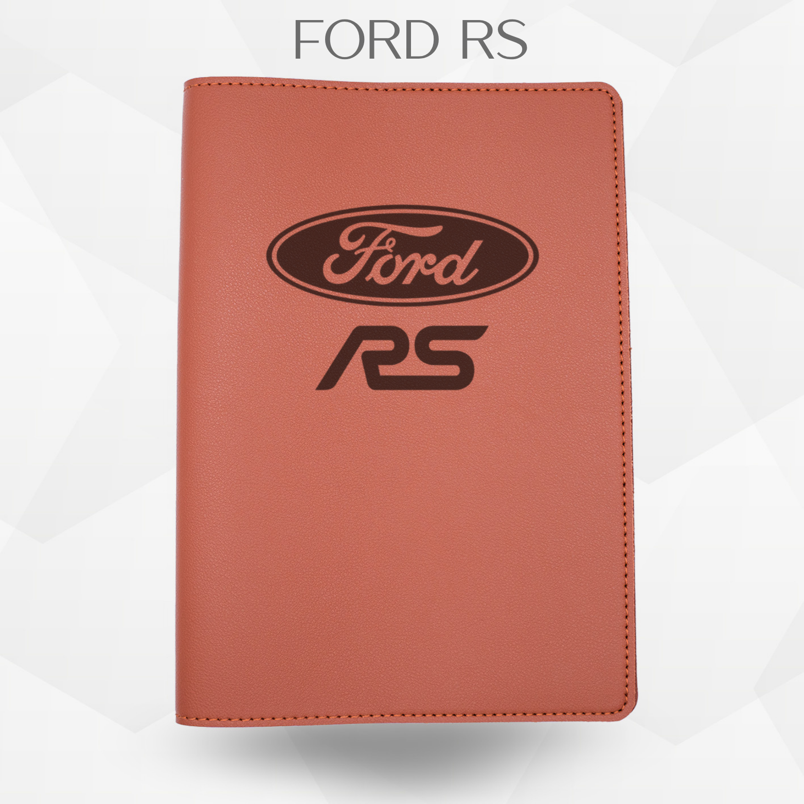 porte document Ford RS de couleur marron 