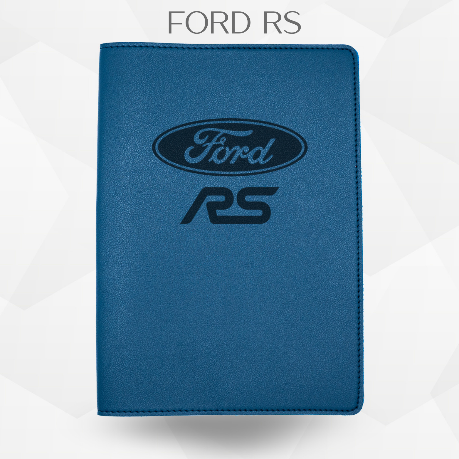porte document Ford RS de couleur bleu